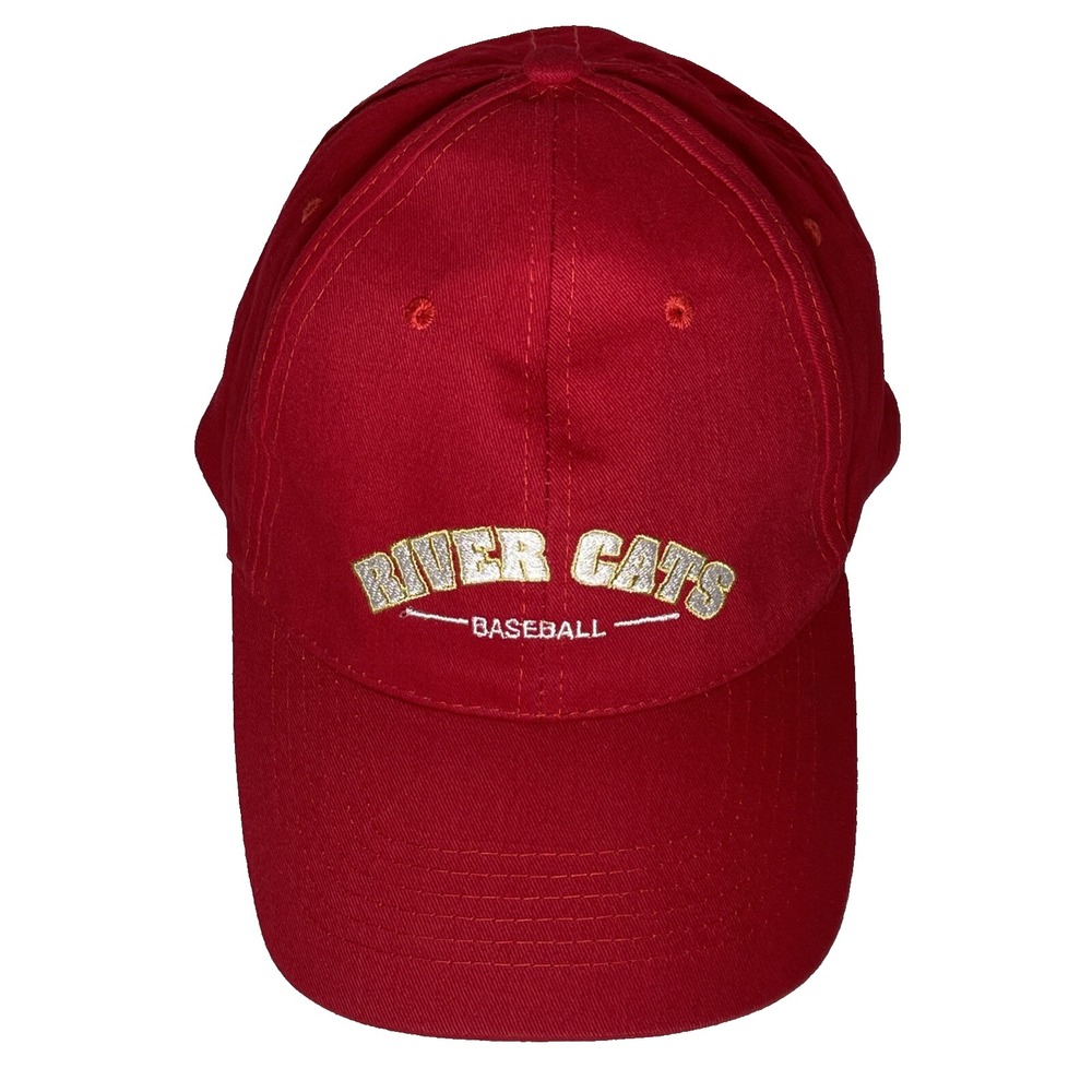 Sacramento River Cats Baseball Hat Mens Red Adjustable Embroidered Dad Cap Hat
